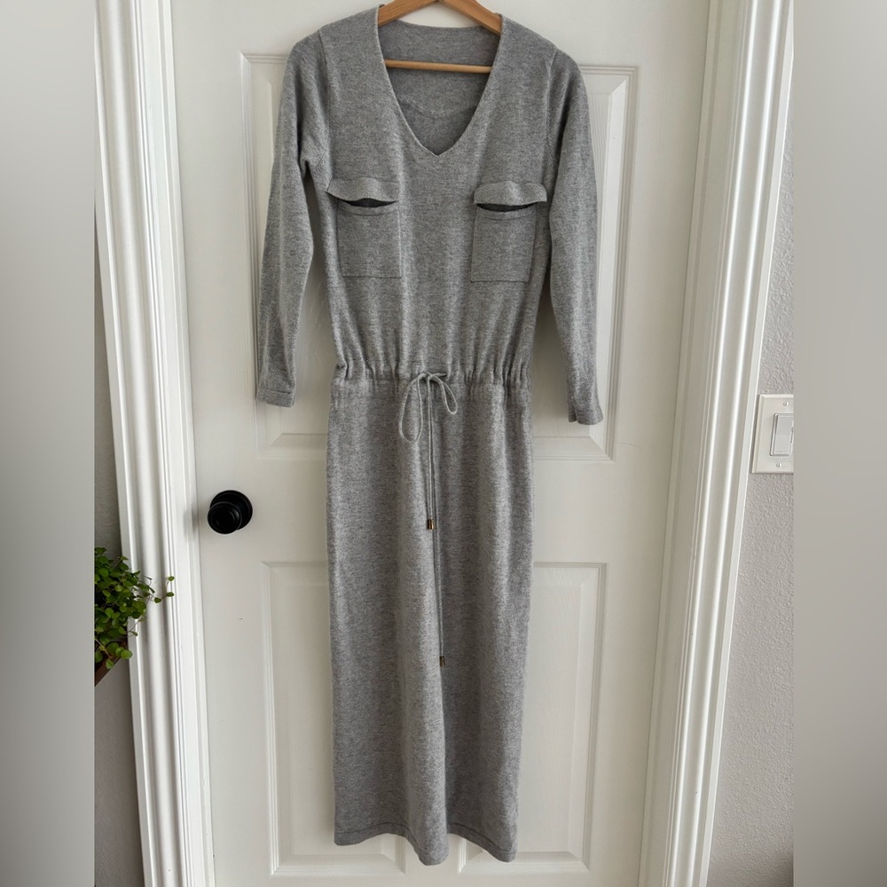 100% Cashmere Long Sleeve Dress